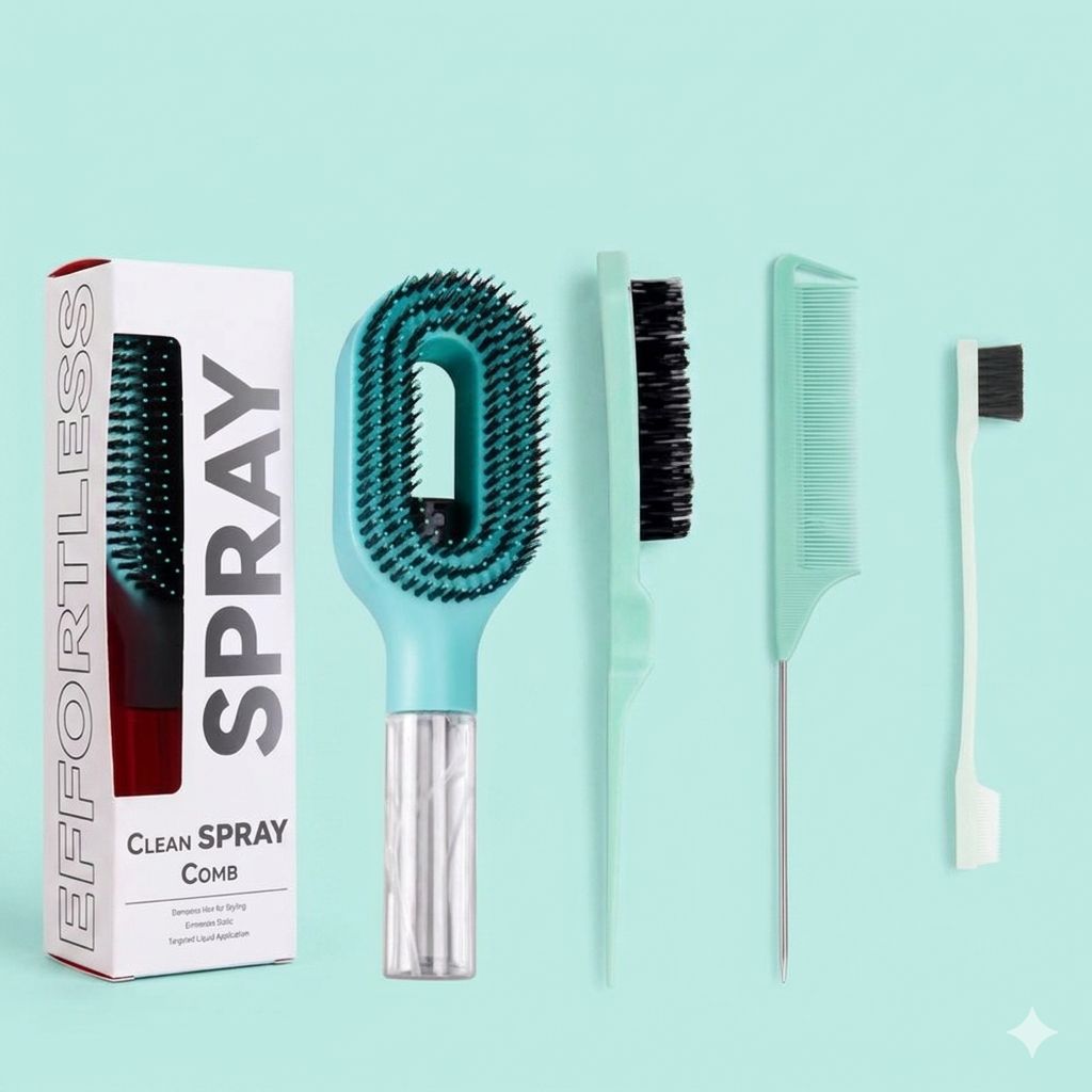 Cepillo Antifrizz con Spray Integrado Mas accesorios