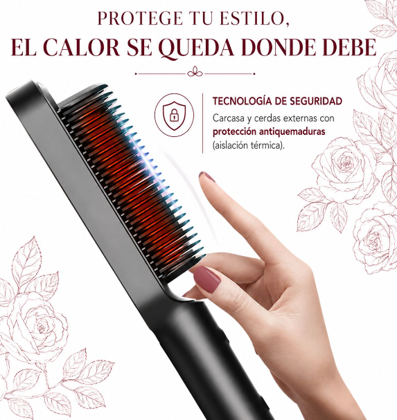 Cepillo alisador eléctrico tipo plancha Profesional